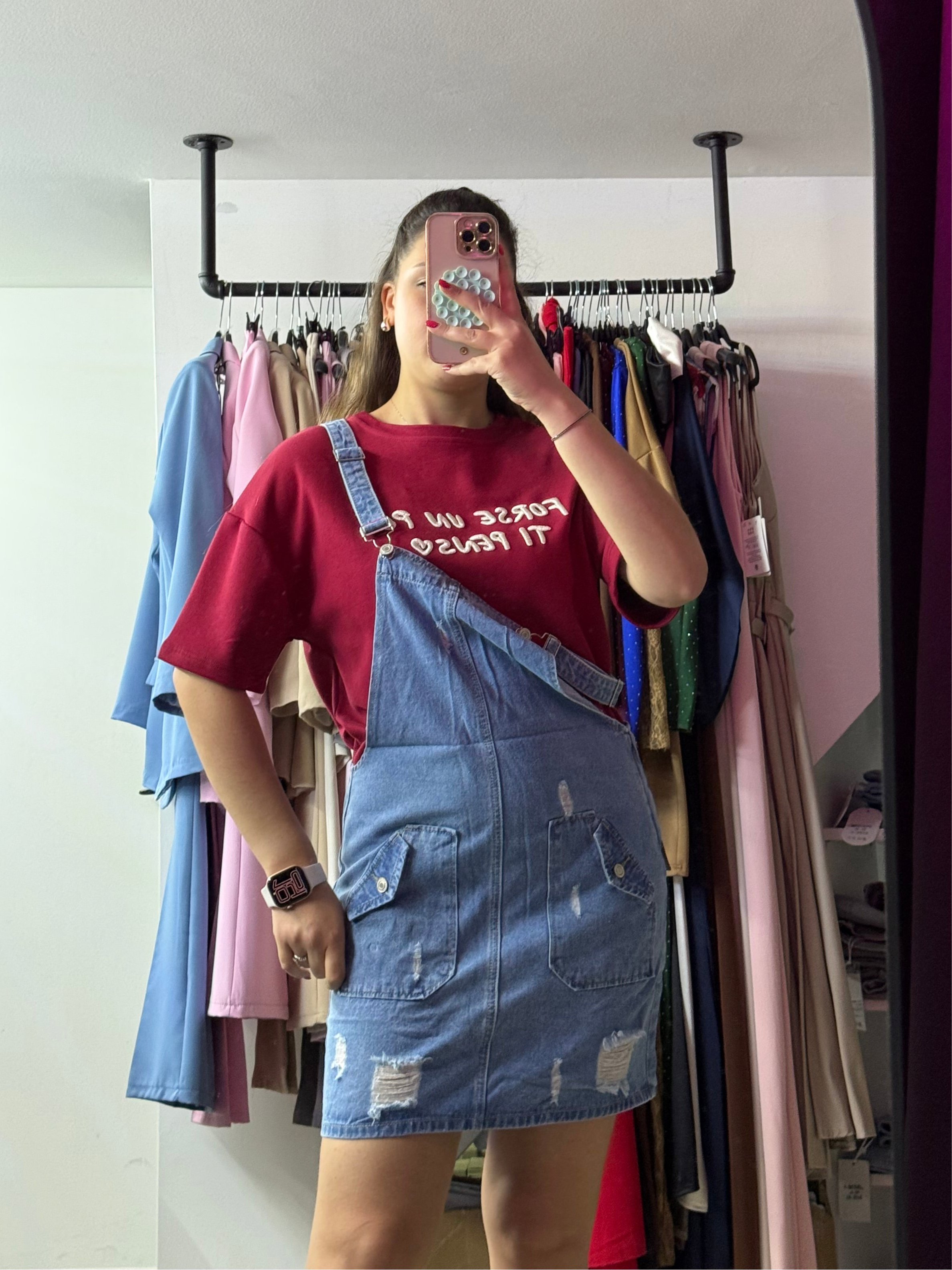 E1565 Salopette Giulia denim