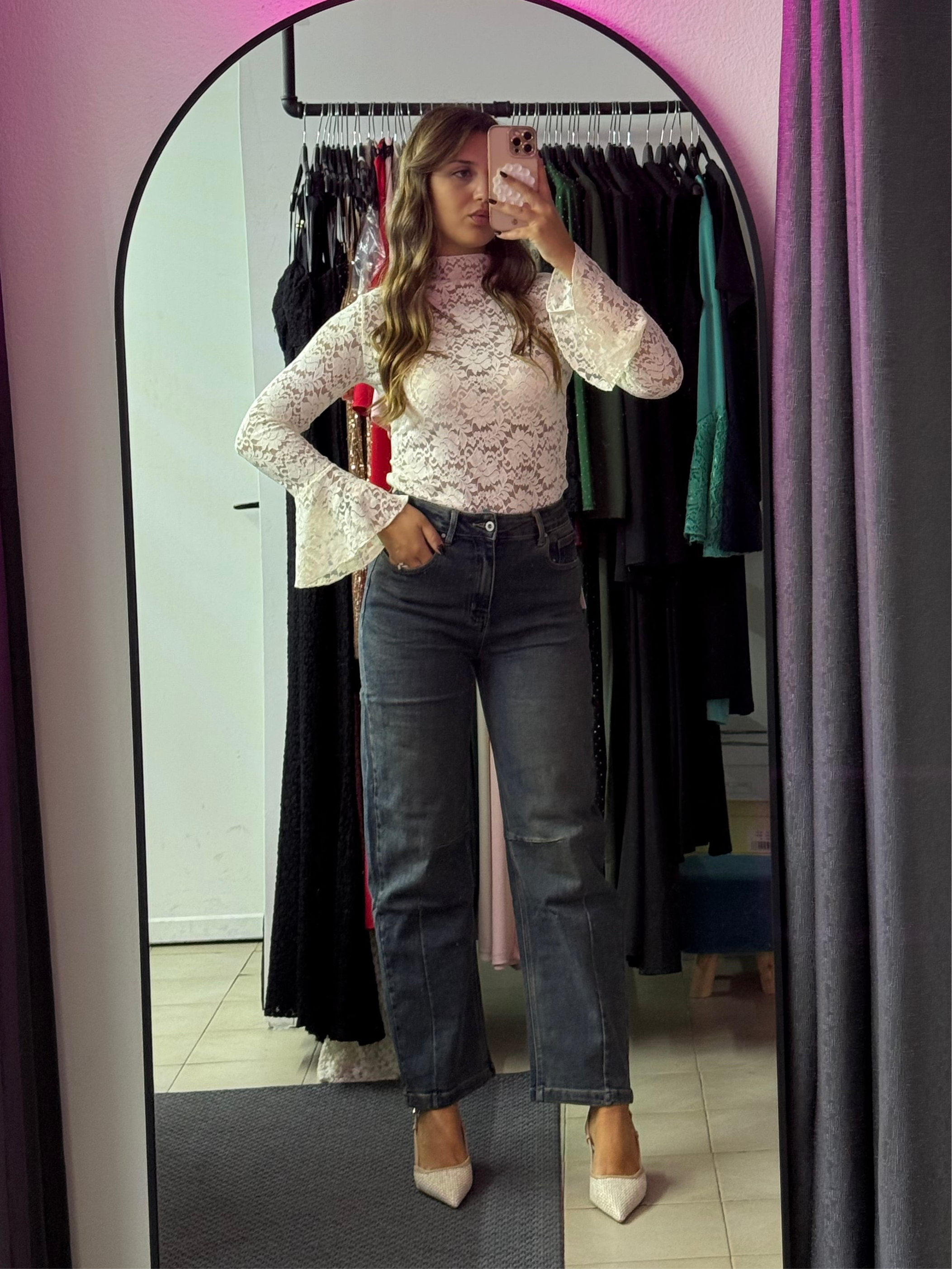 L962 Jeans ballon fit sabbiato