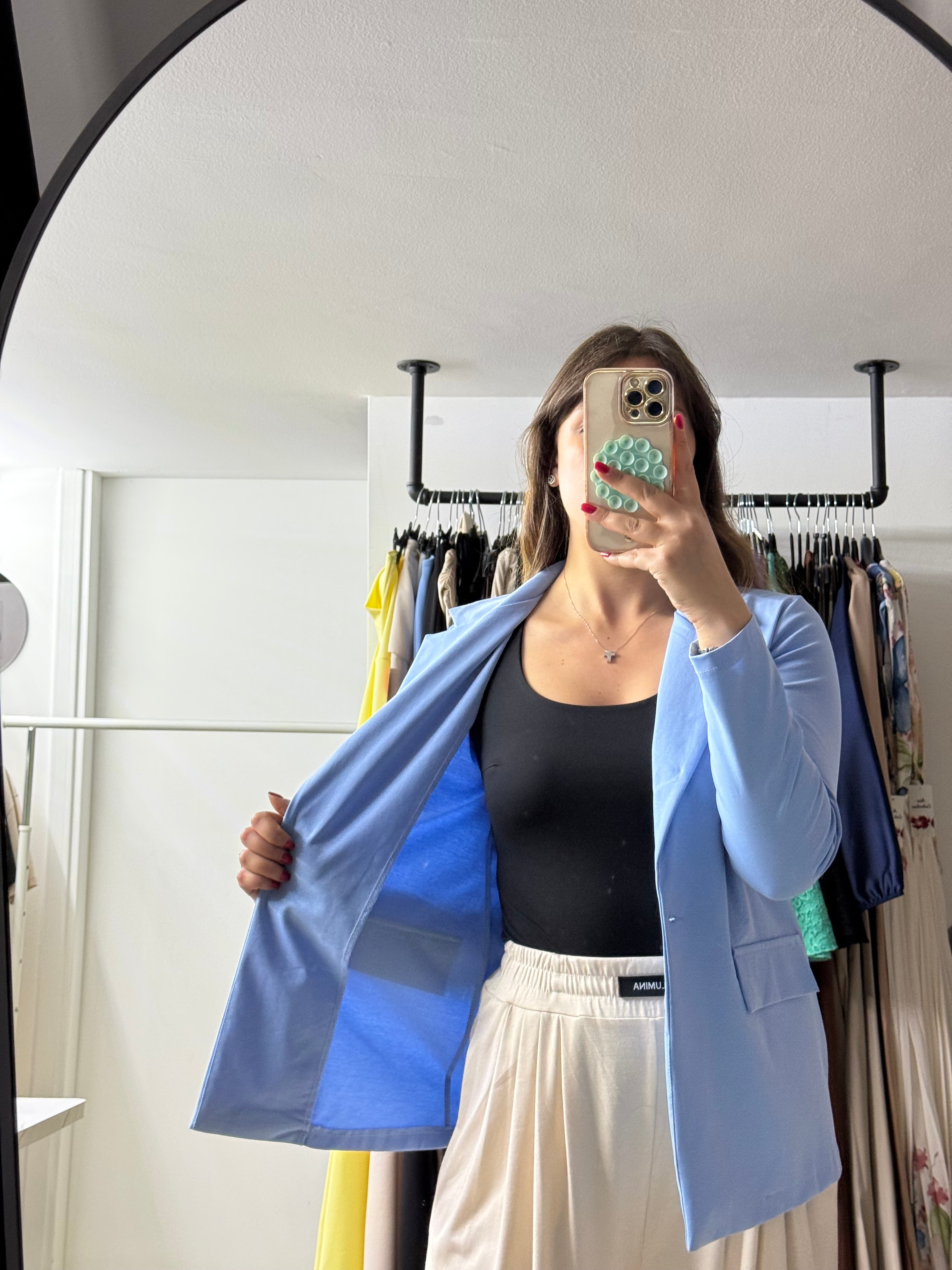 2048 Blazer Celeste estivo sfoderato