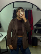Blazer scamosciato