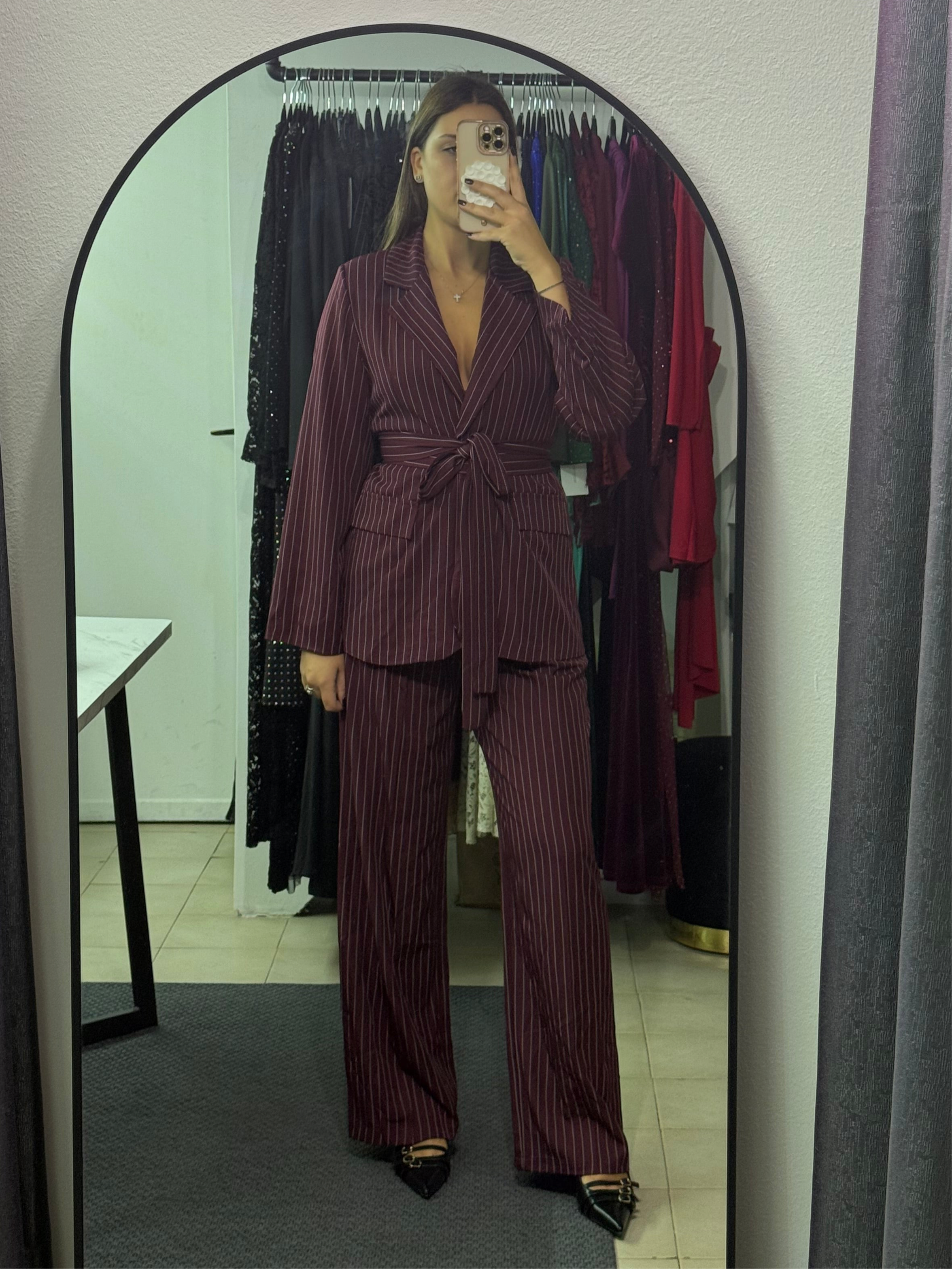 35028 Tailleur Gessato Eva