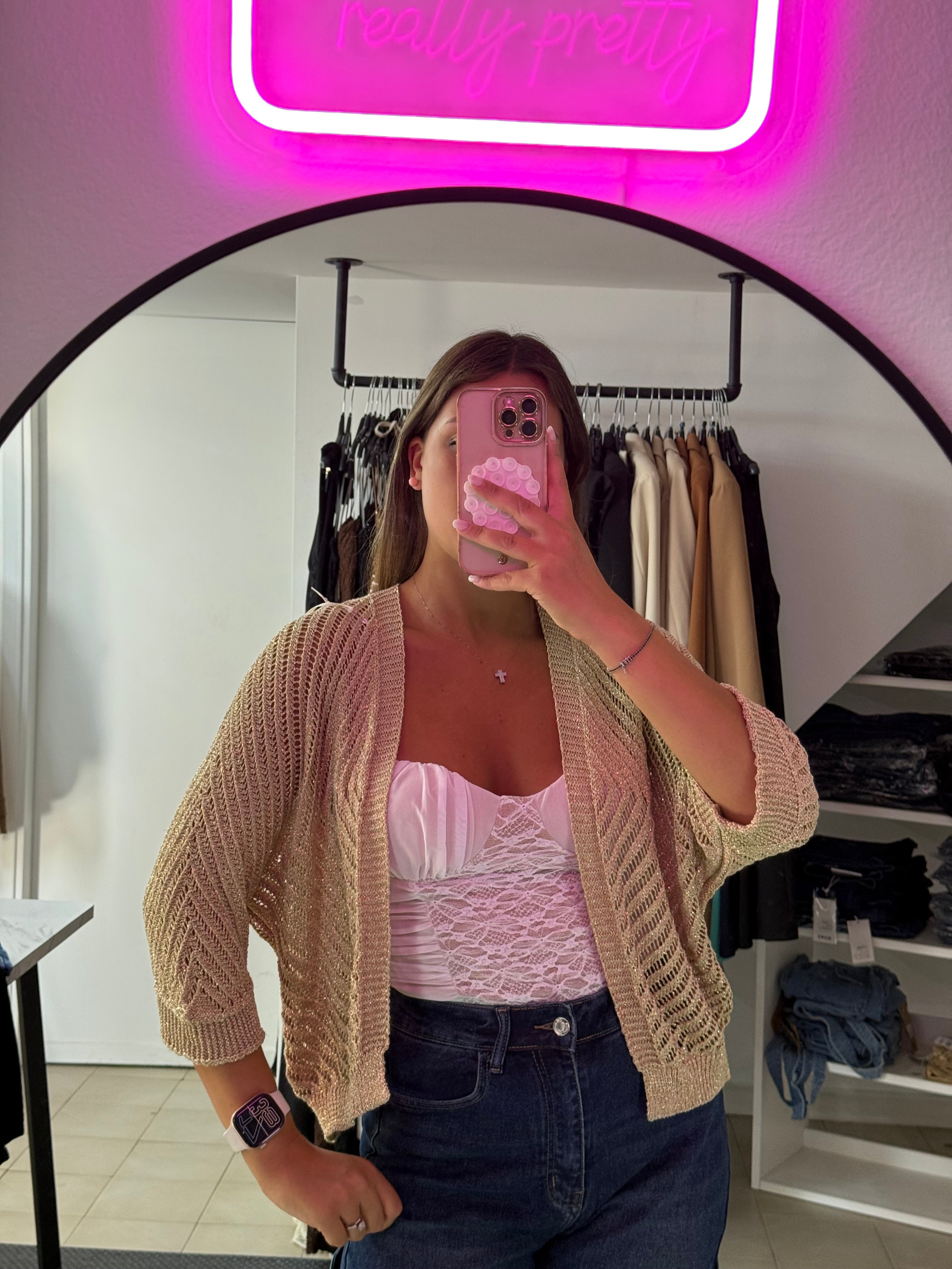 8017 Cardigan Uncinetto