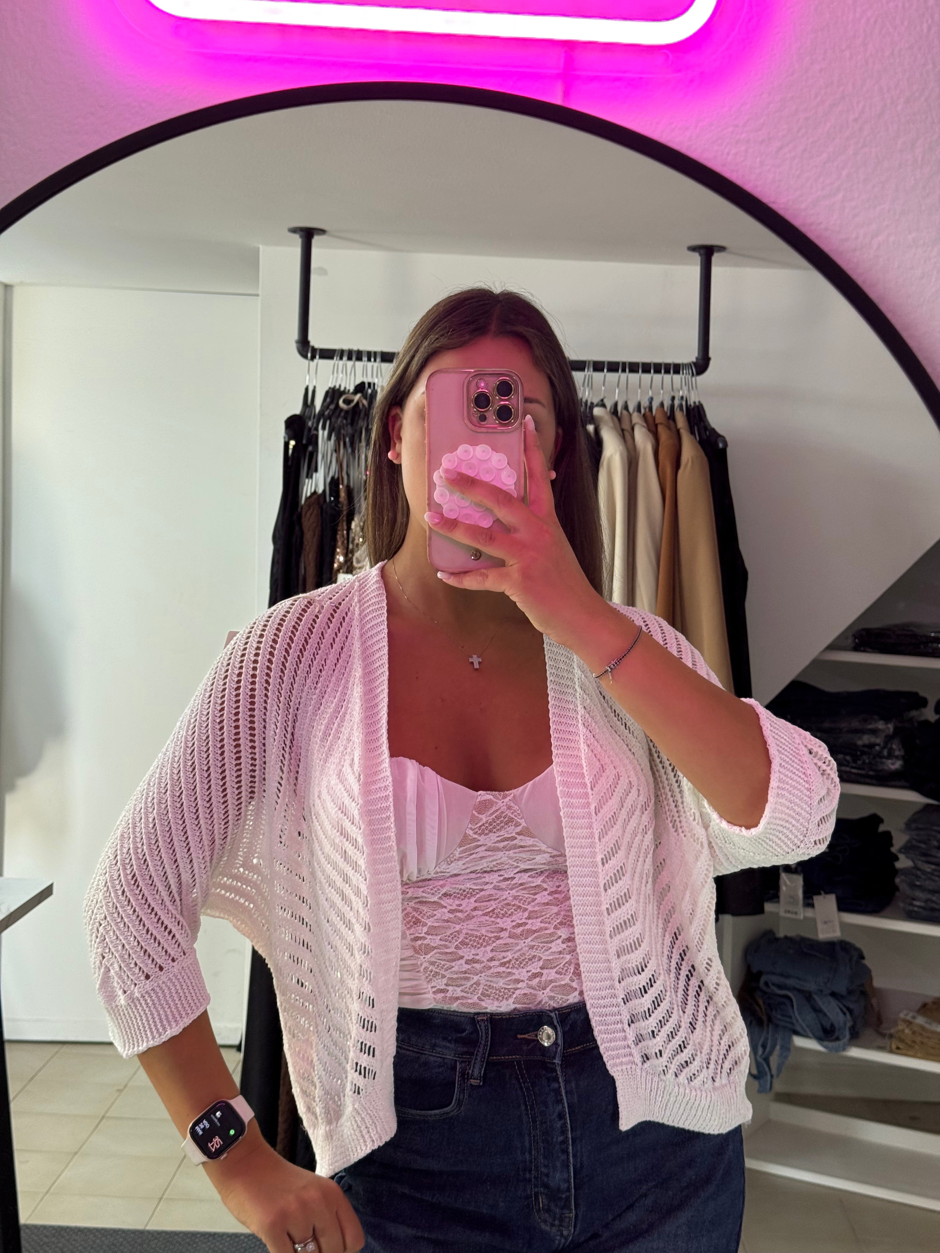 8017 Cardigan Uncinetto
