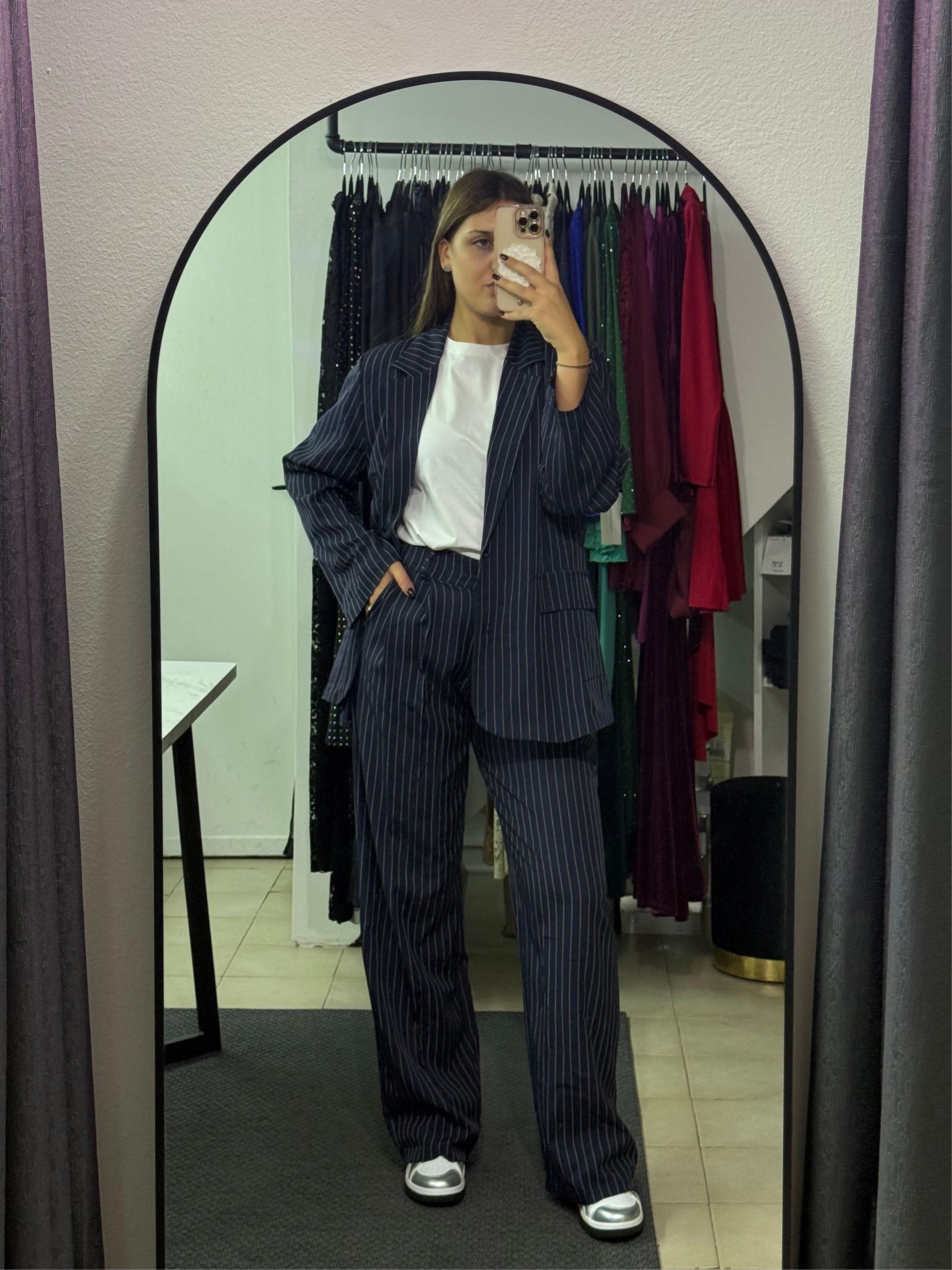 35028 Tailleur Gessato Eva