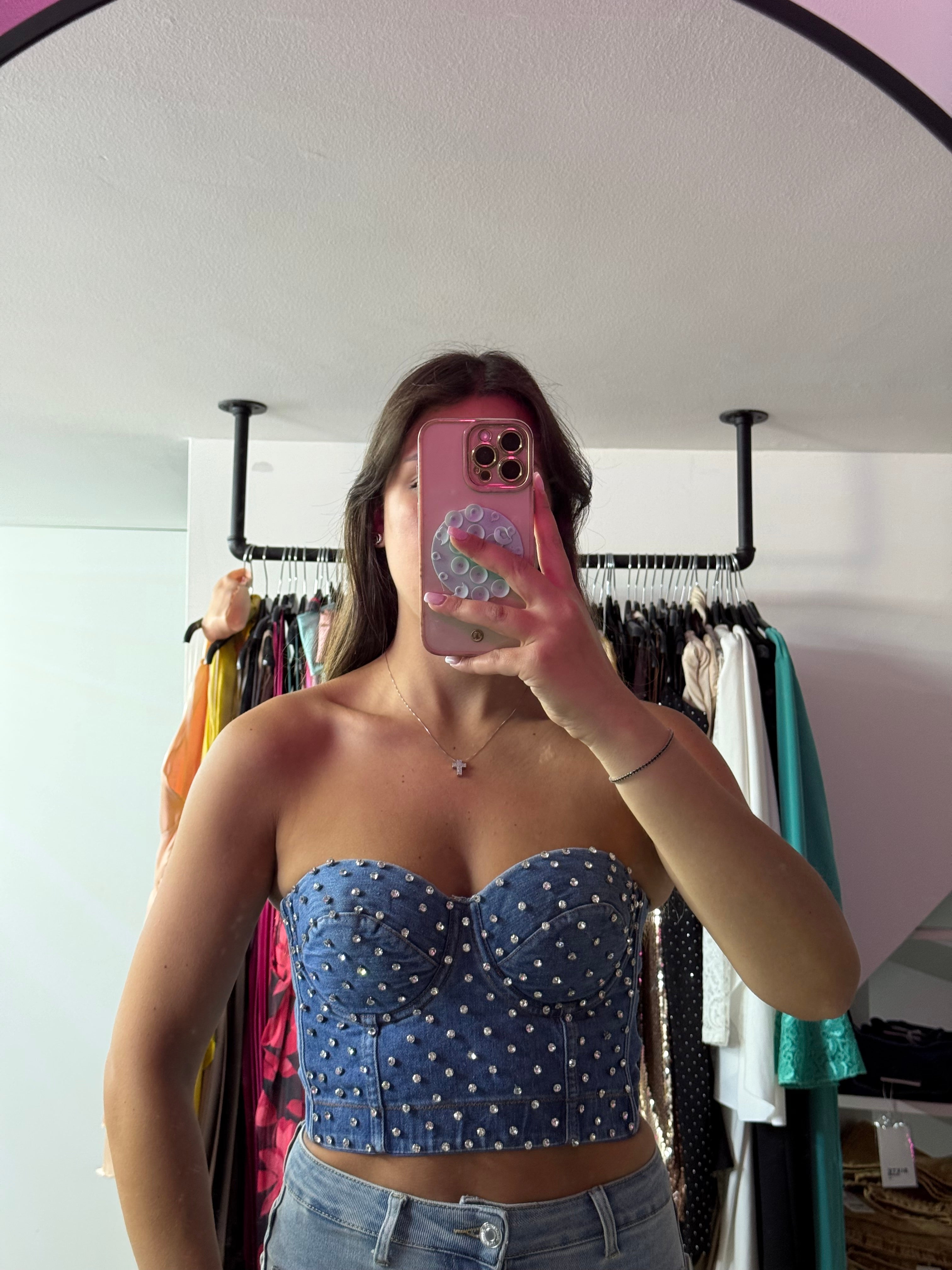 8800 Corpetto Jeans Bijou