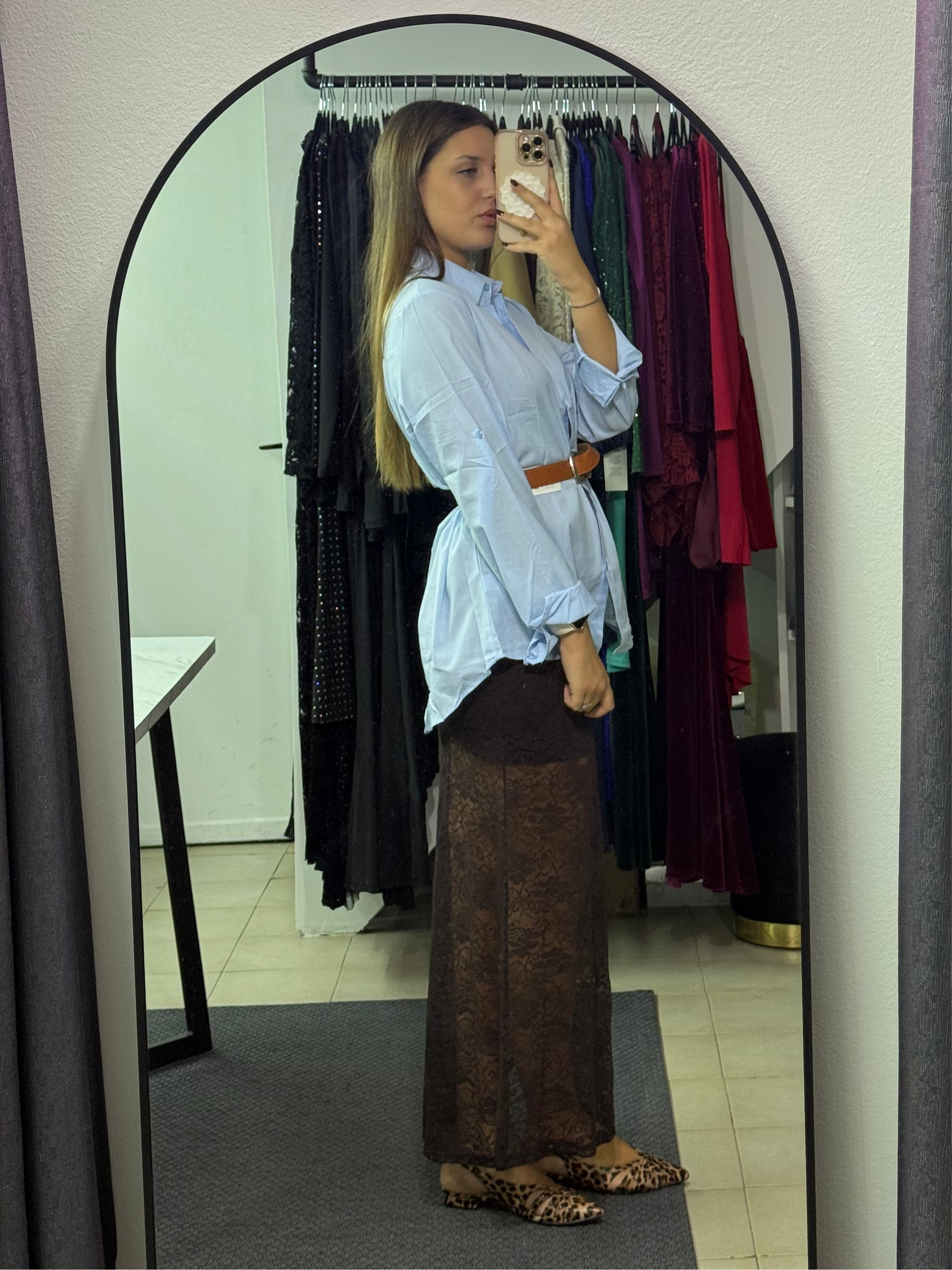D101B Camicia basic lenta cotone