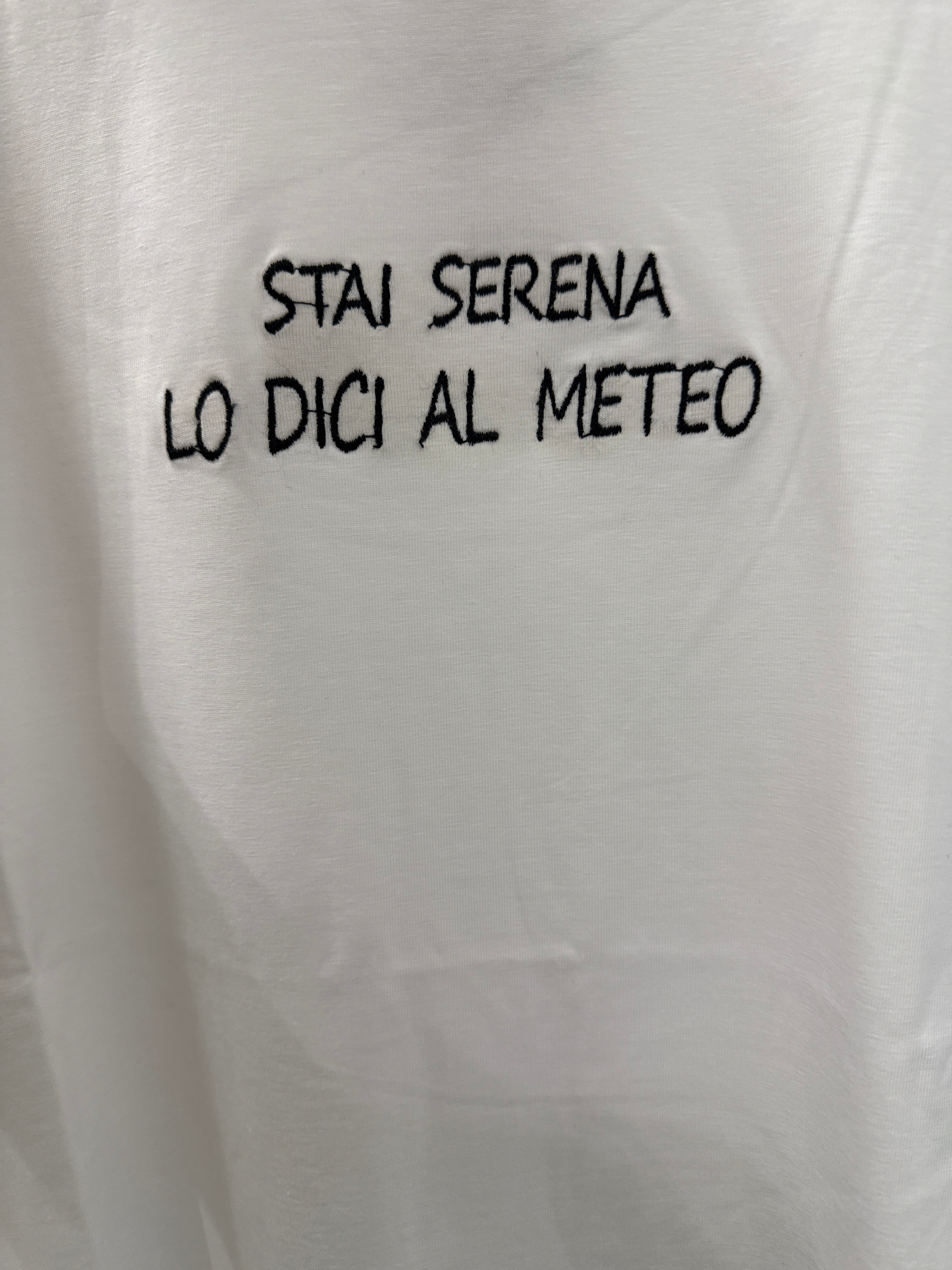 T-shirt “stai serena lo dici al meteo”