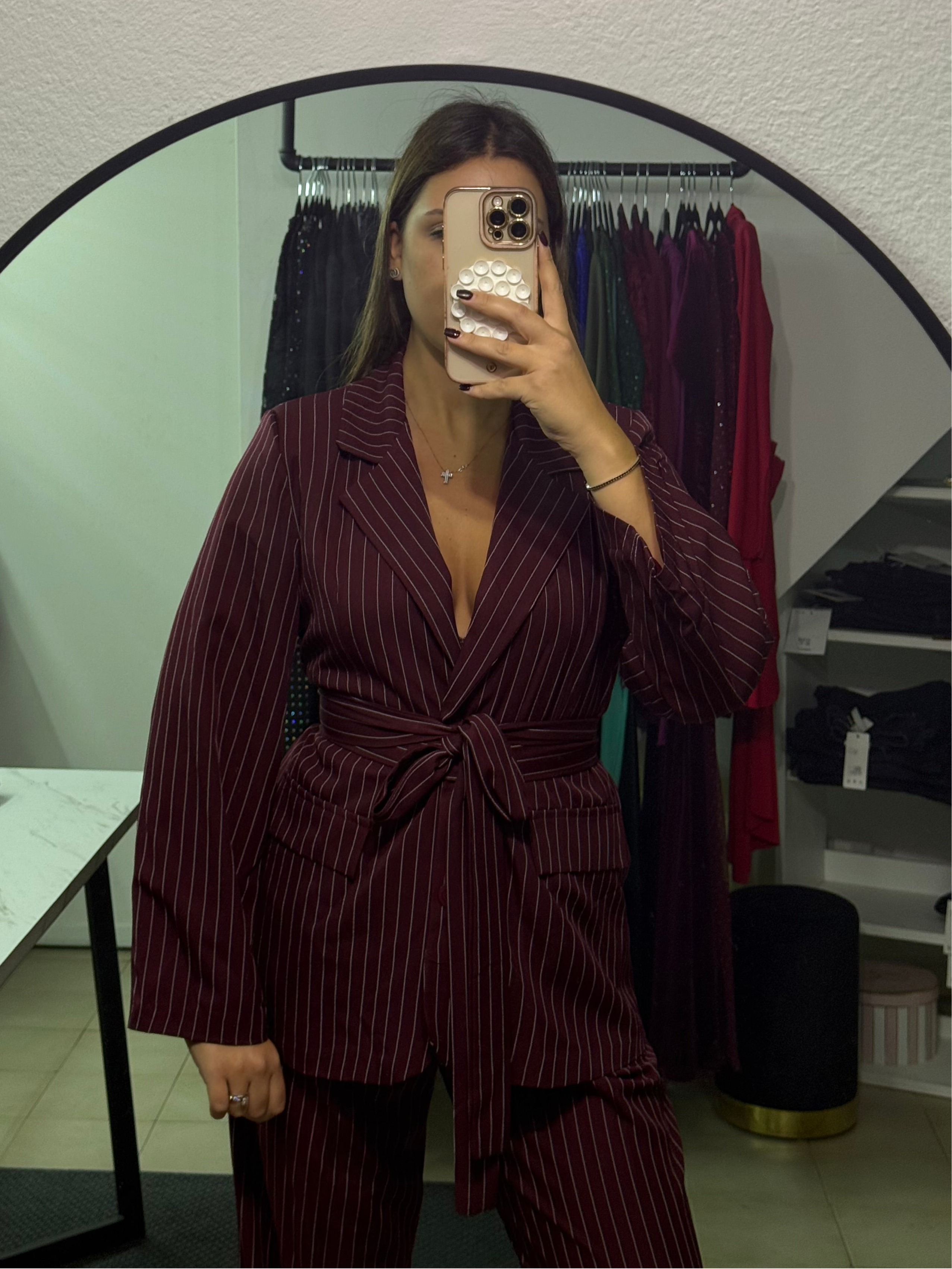 35028 Tailleur Gessato Eva