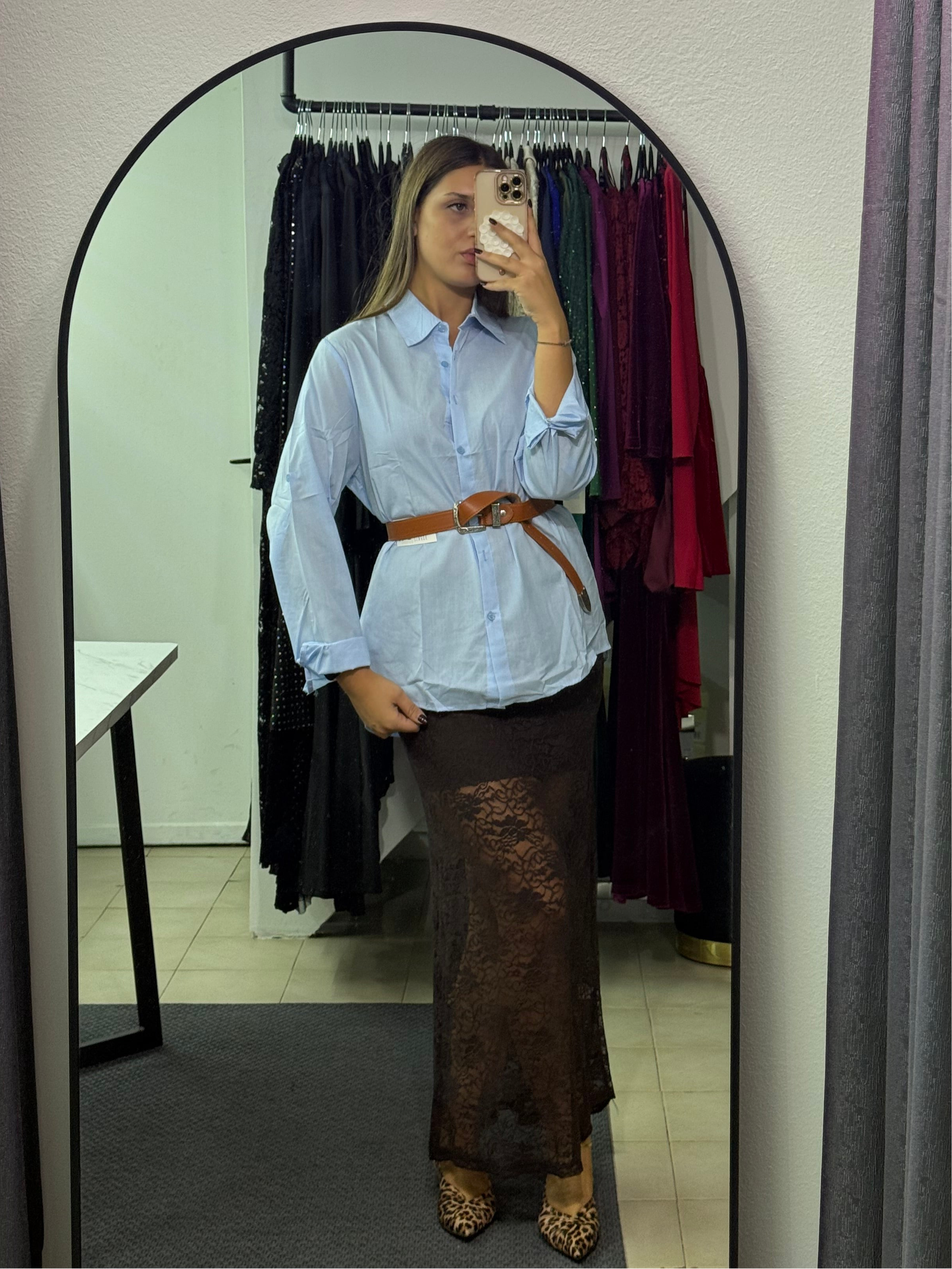 D101B Camicia basic lenta cotone