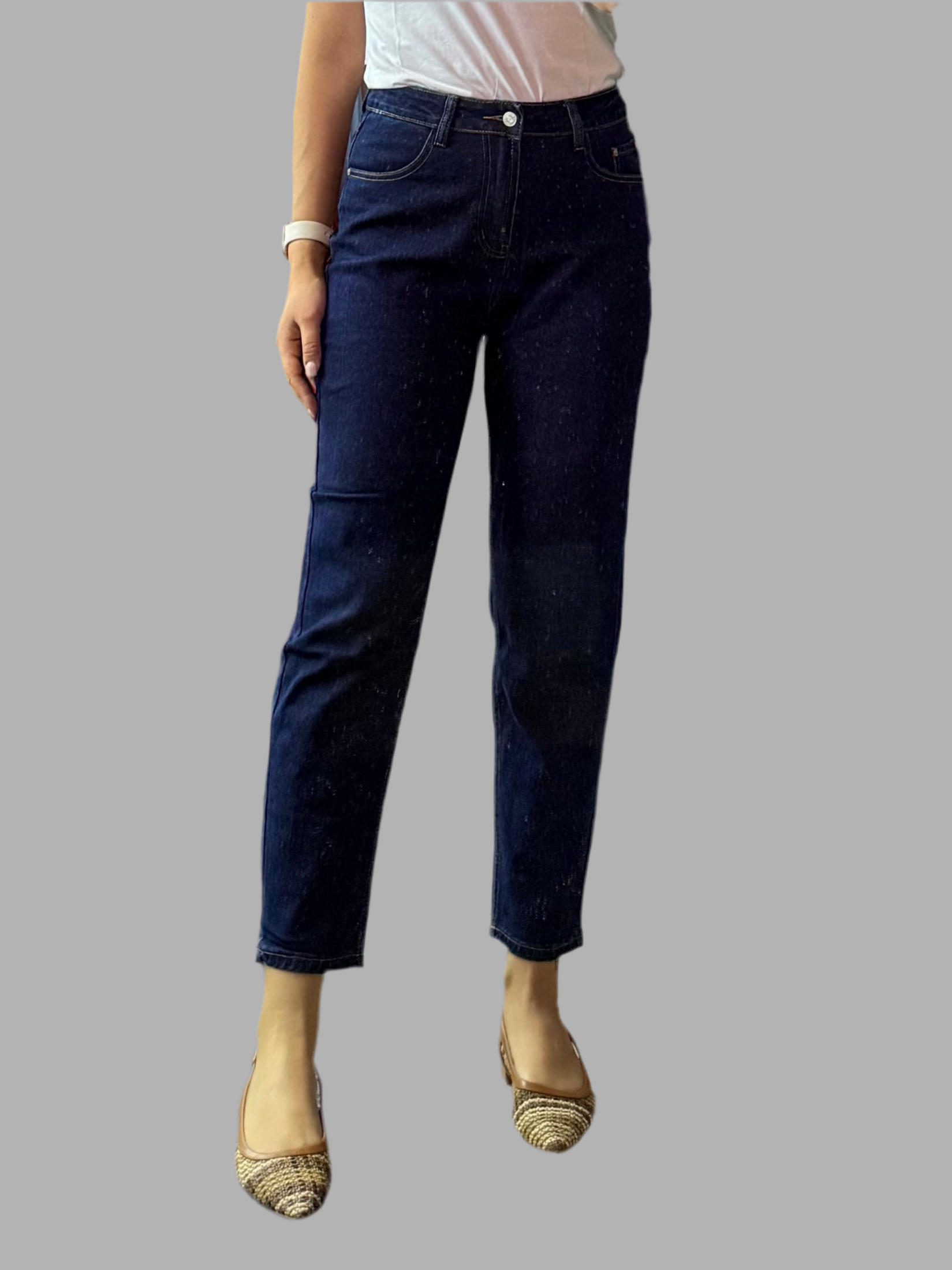 MI24147 Jeans dritto scuro