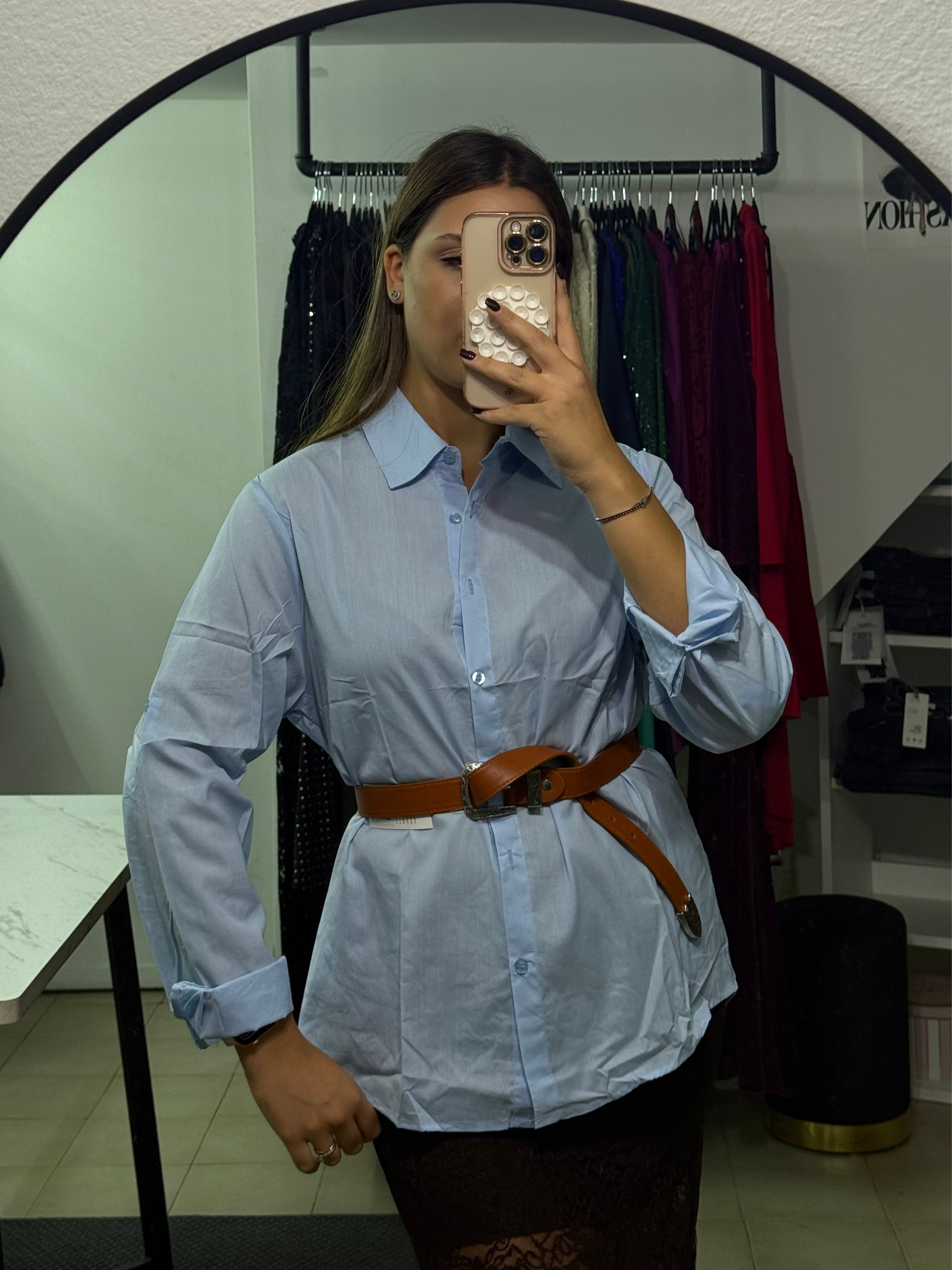 D101B Camicia basic lenta cotone