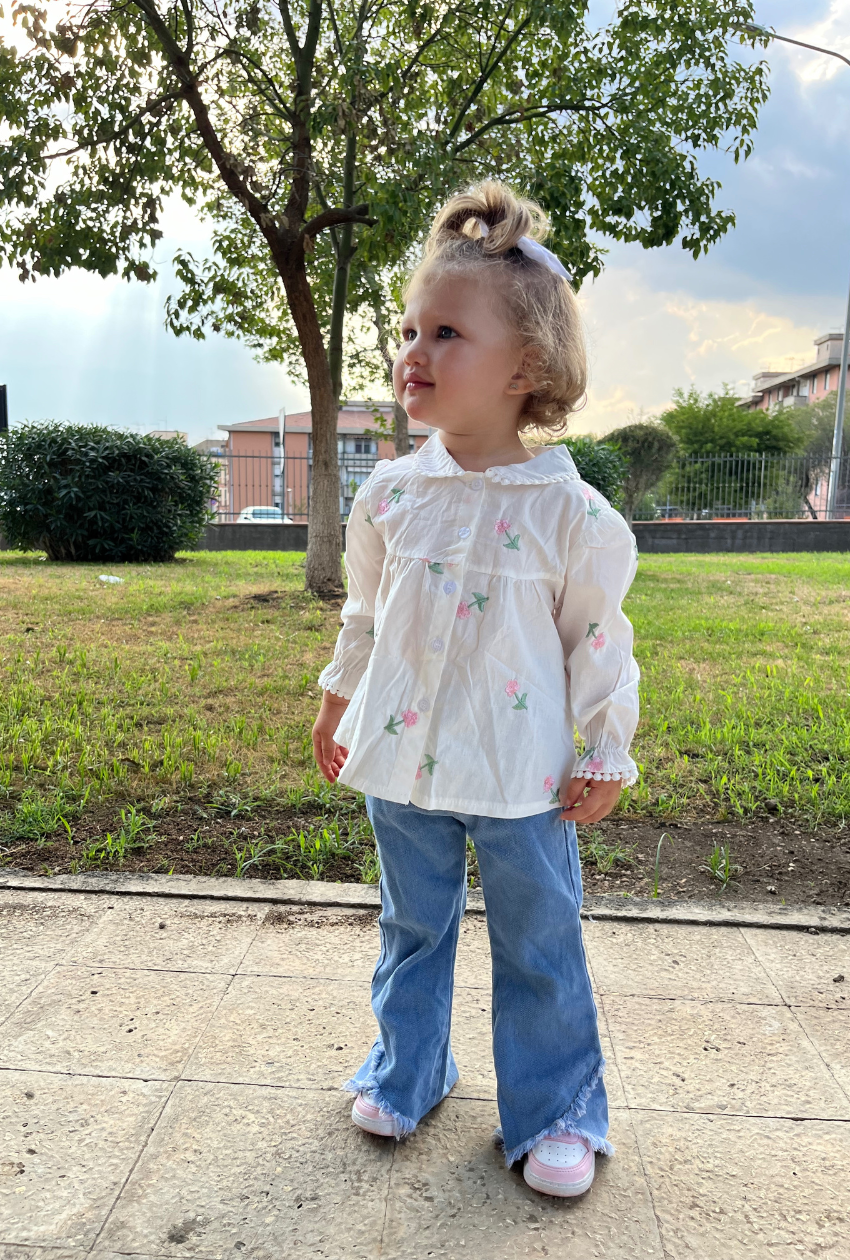 Camicia Ricamata bimba