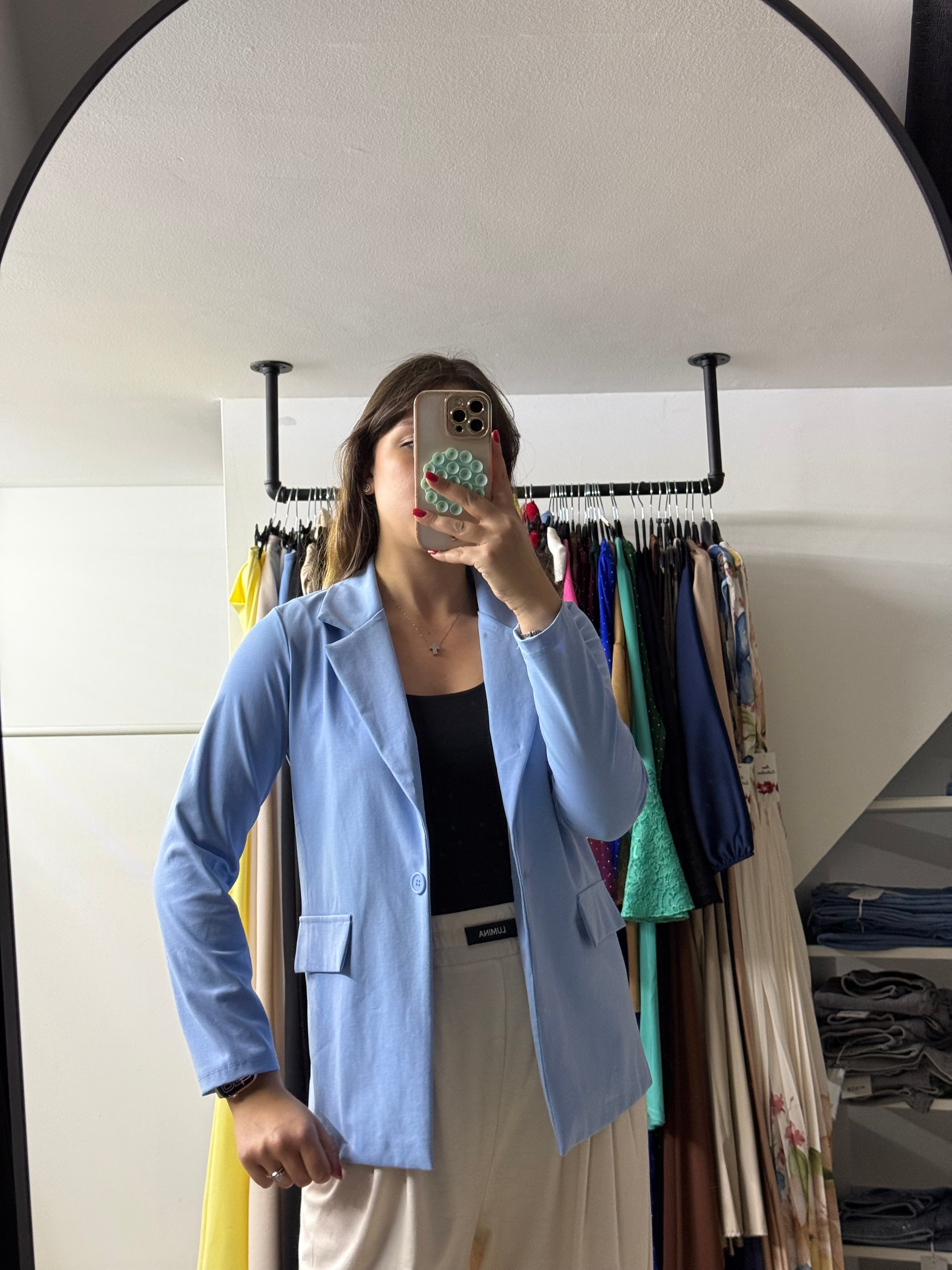 2048 Blazer Celeste estivo sfoderato
