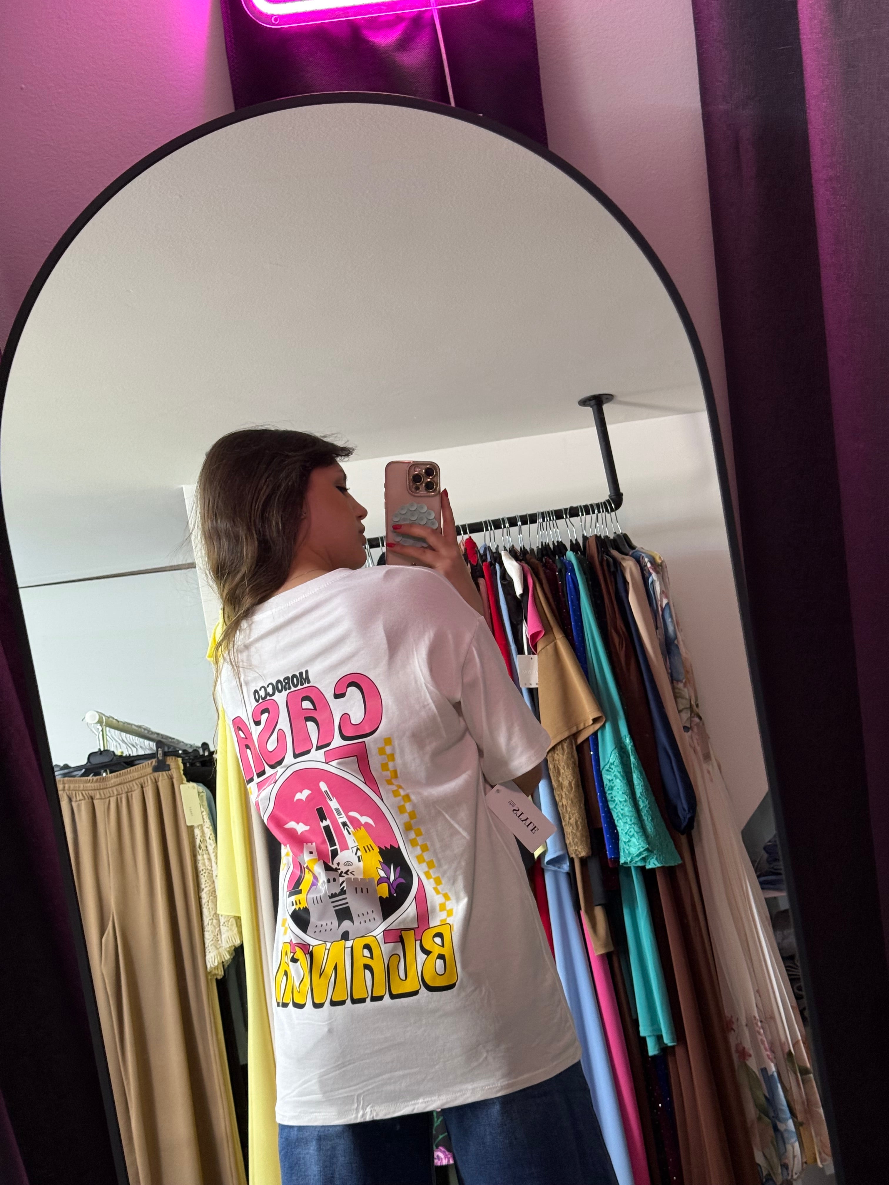 41466 T-shirt over Casablanca