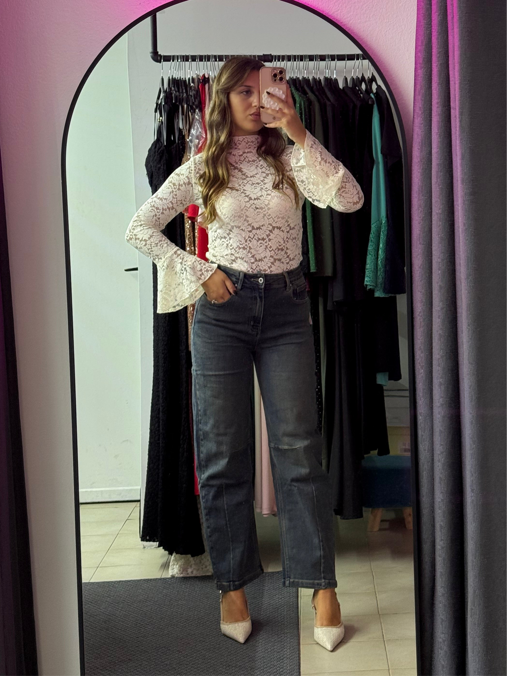 L962 Jeans ballon fit sabbiato