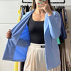 2048 Blazer Celeste sfoderato