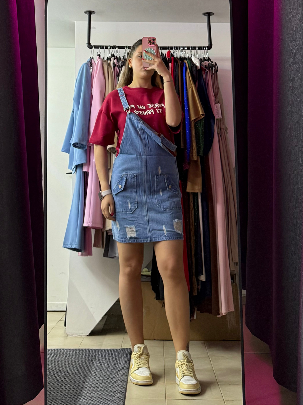 E1565 Salopette Giulia denim