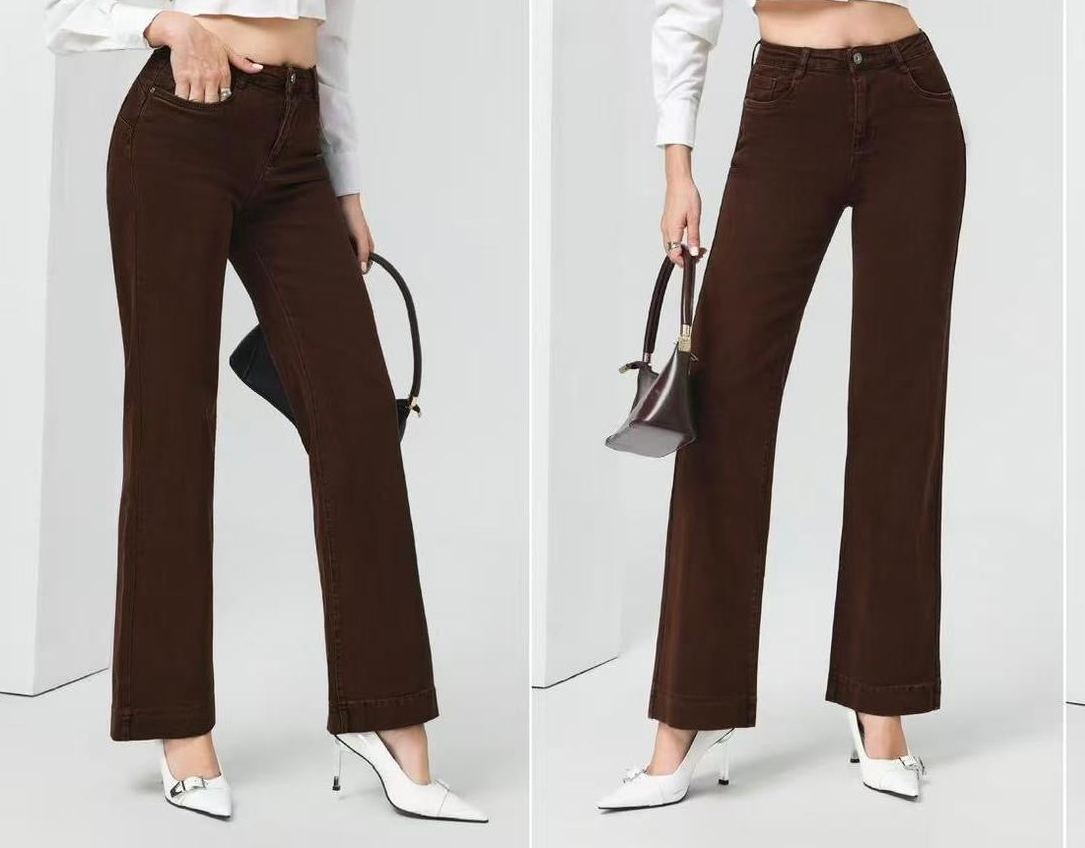 L6009 Jeans Marrone