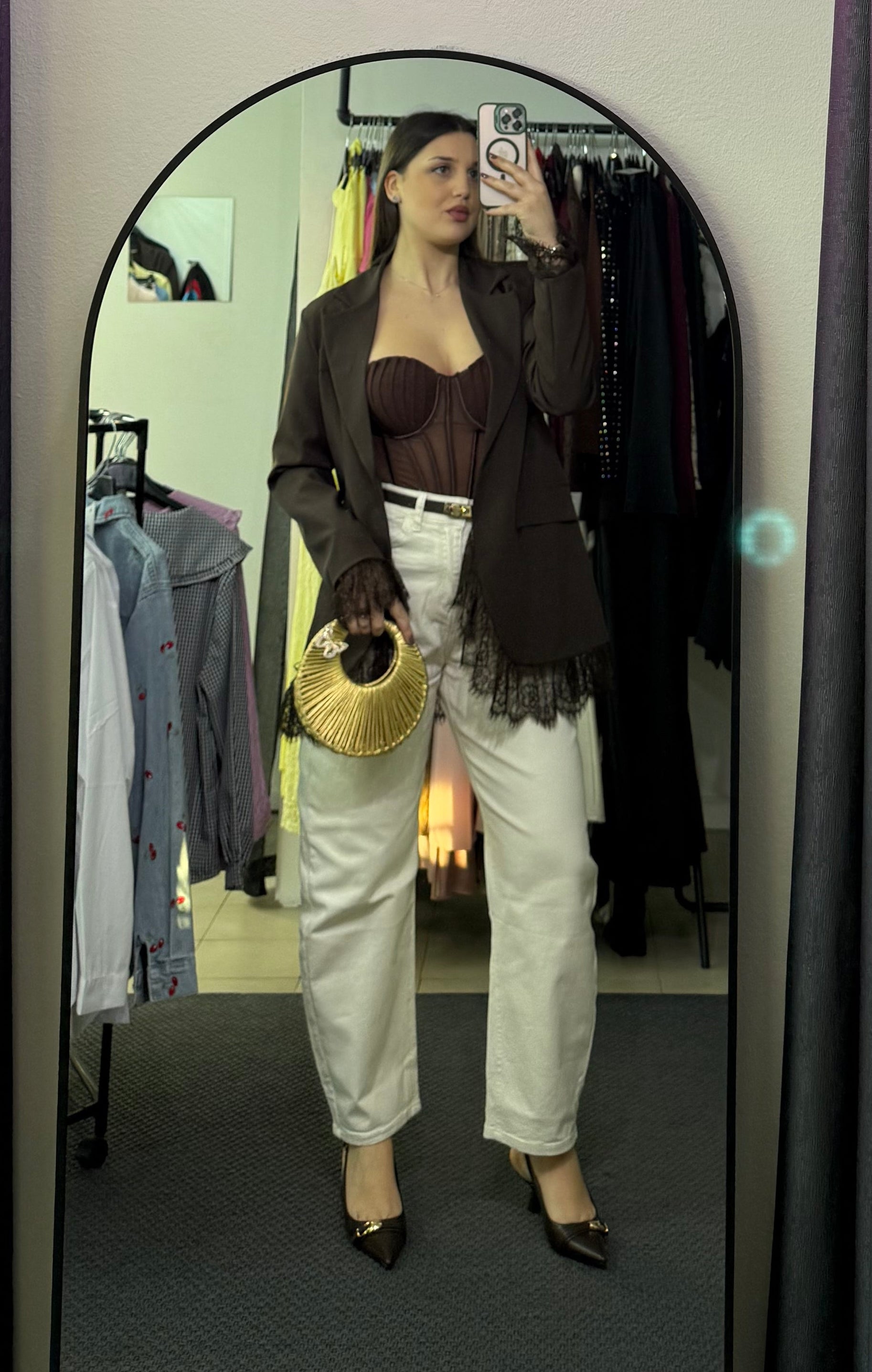 CZP8605 Jeans White ballon