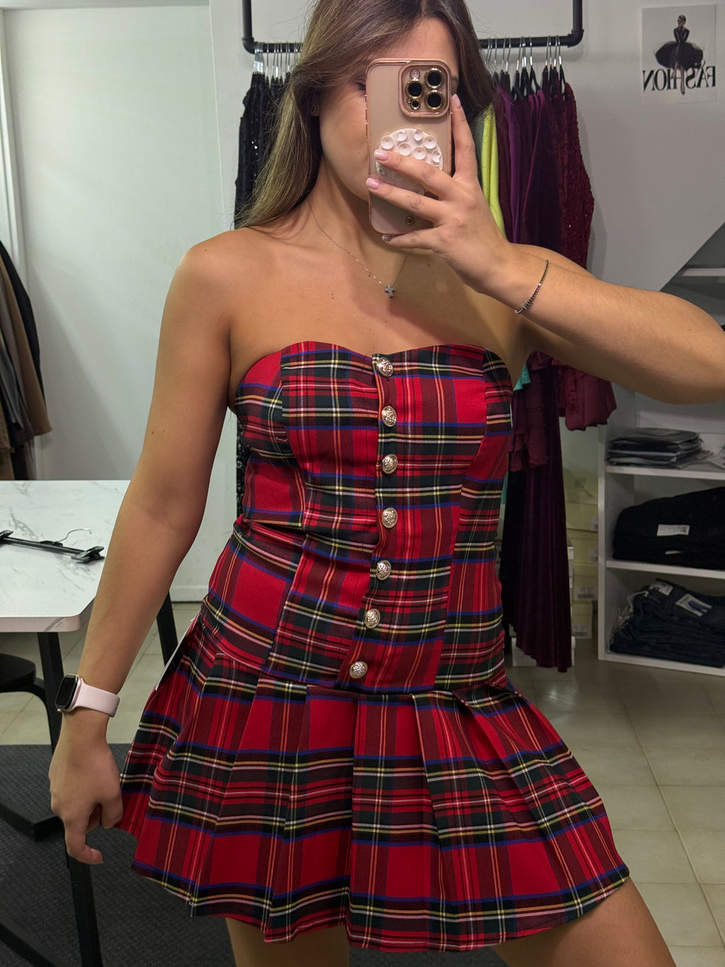 39091 Vestito Tartan
