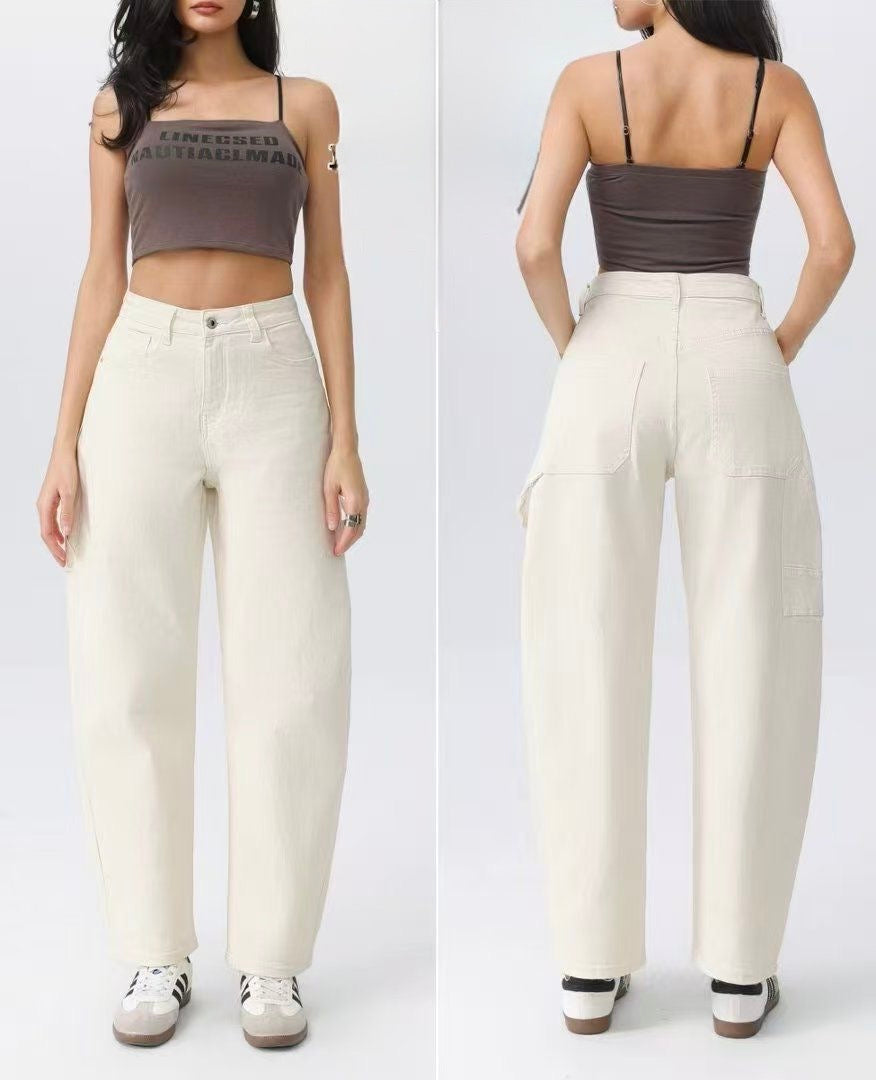 CZP8605 Jeans White ballon