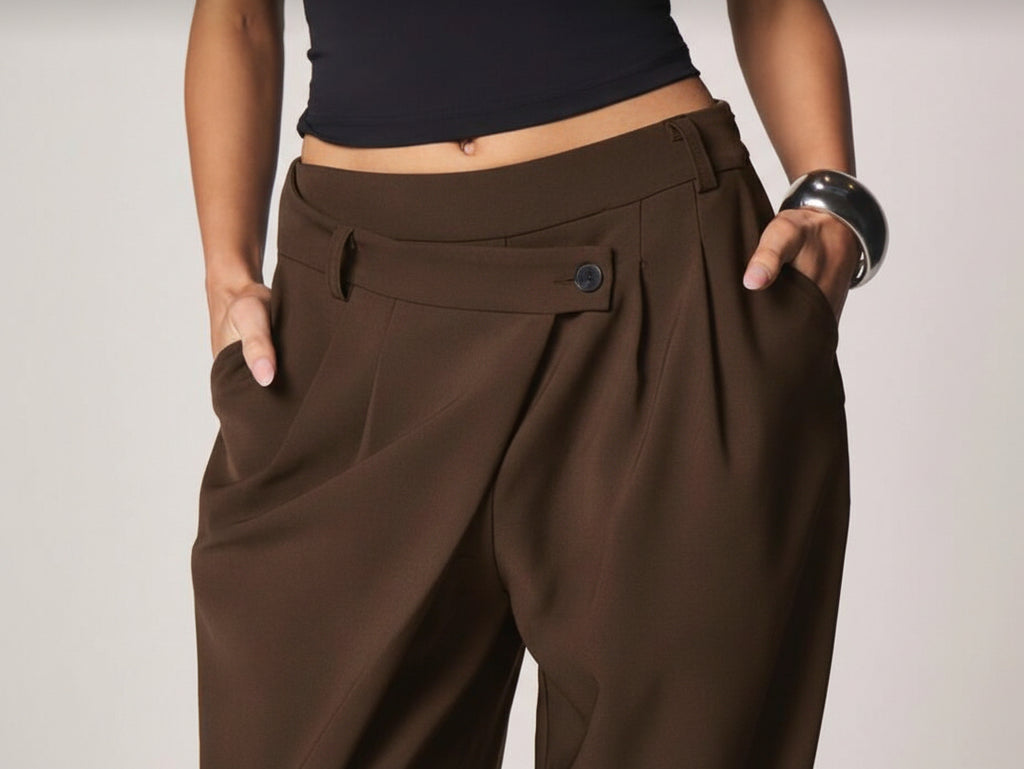Pantalone Casual asimmetrico