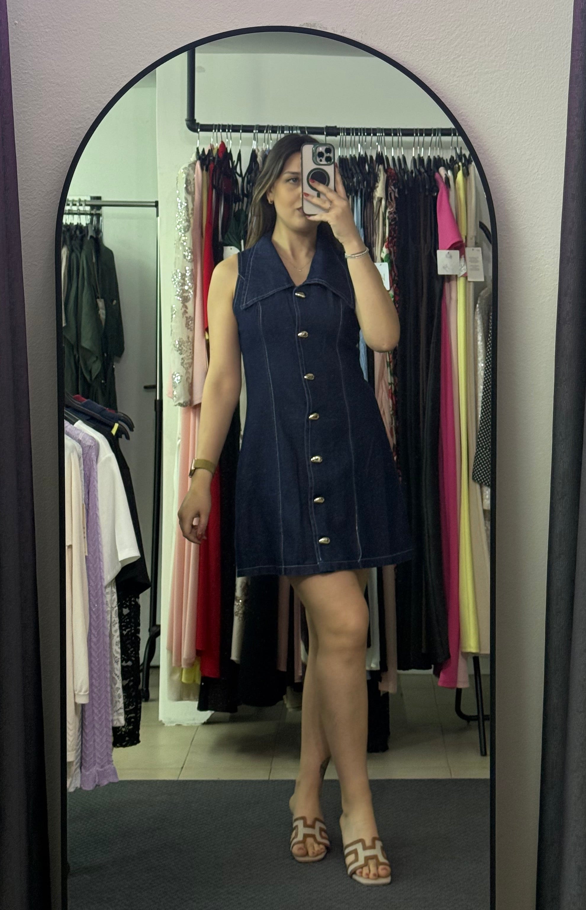 MY59072 Vestito jeans Zara