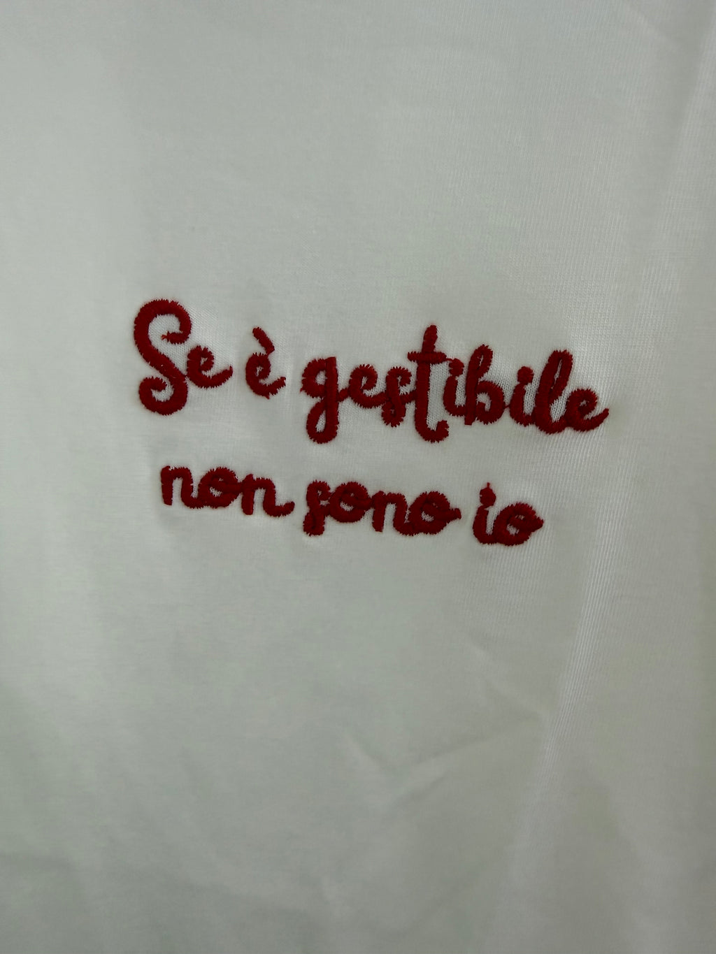 T-shirt “se é gestibile non sono io”