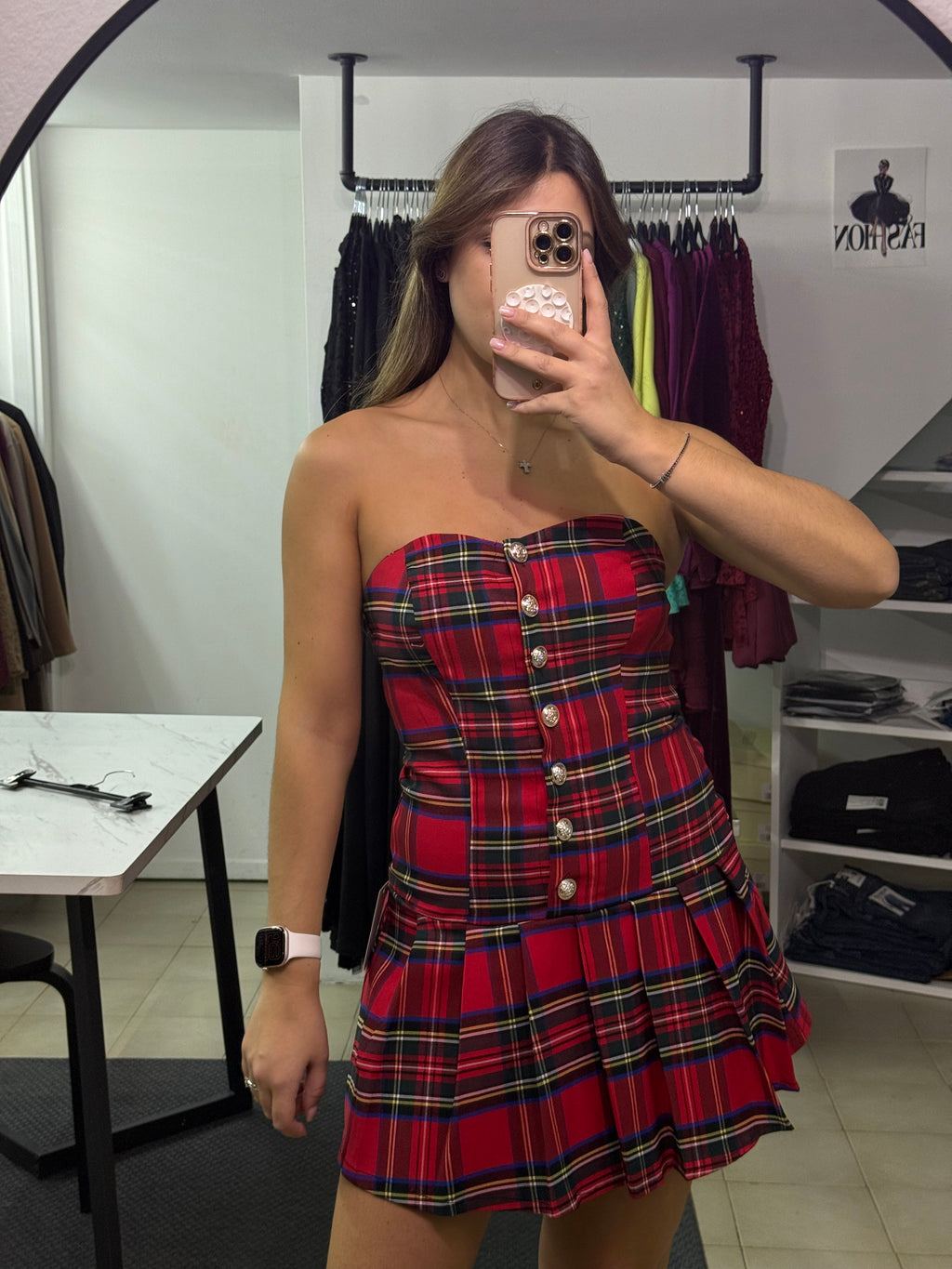 39091 Vestito Tartan