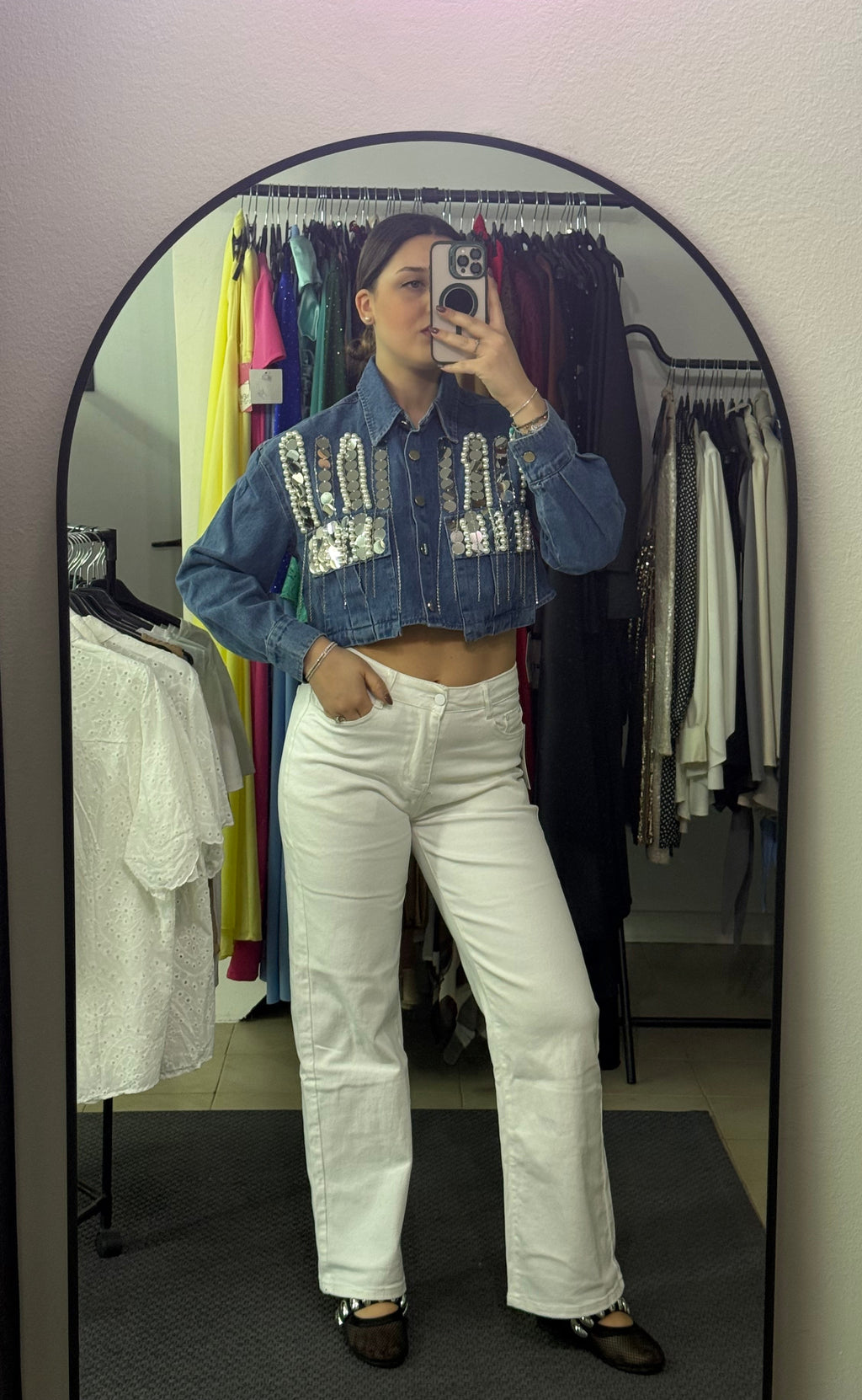 Giubbino/Camicia crop Sky  TR0636