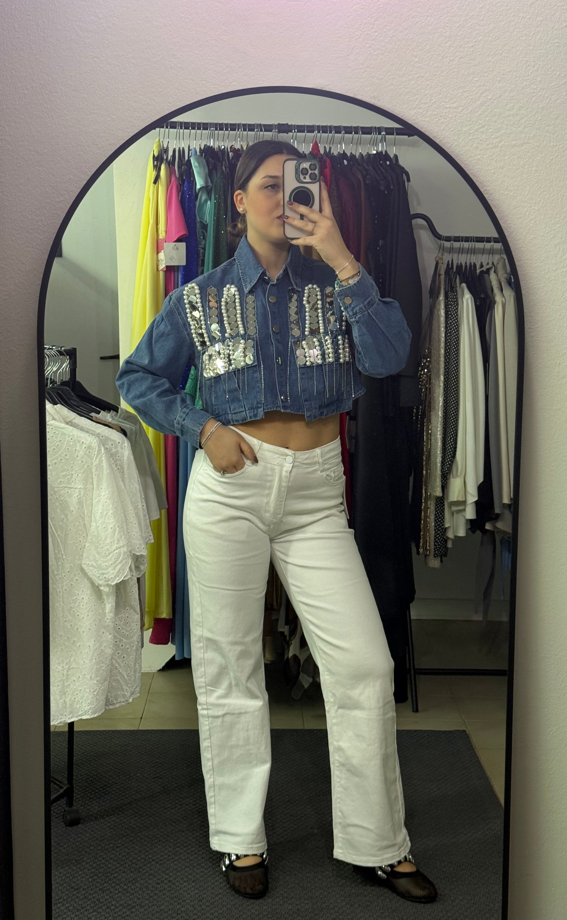 Giubbino/Camicia crop Sky  TR0636