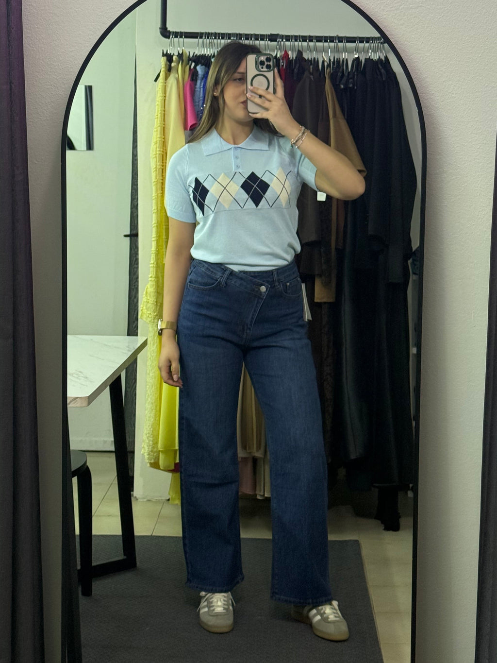 FX-9139 Jeans Asia asimmetrico