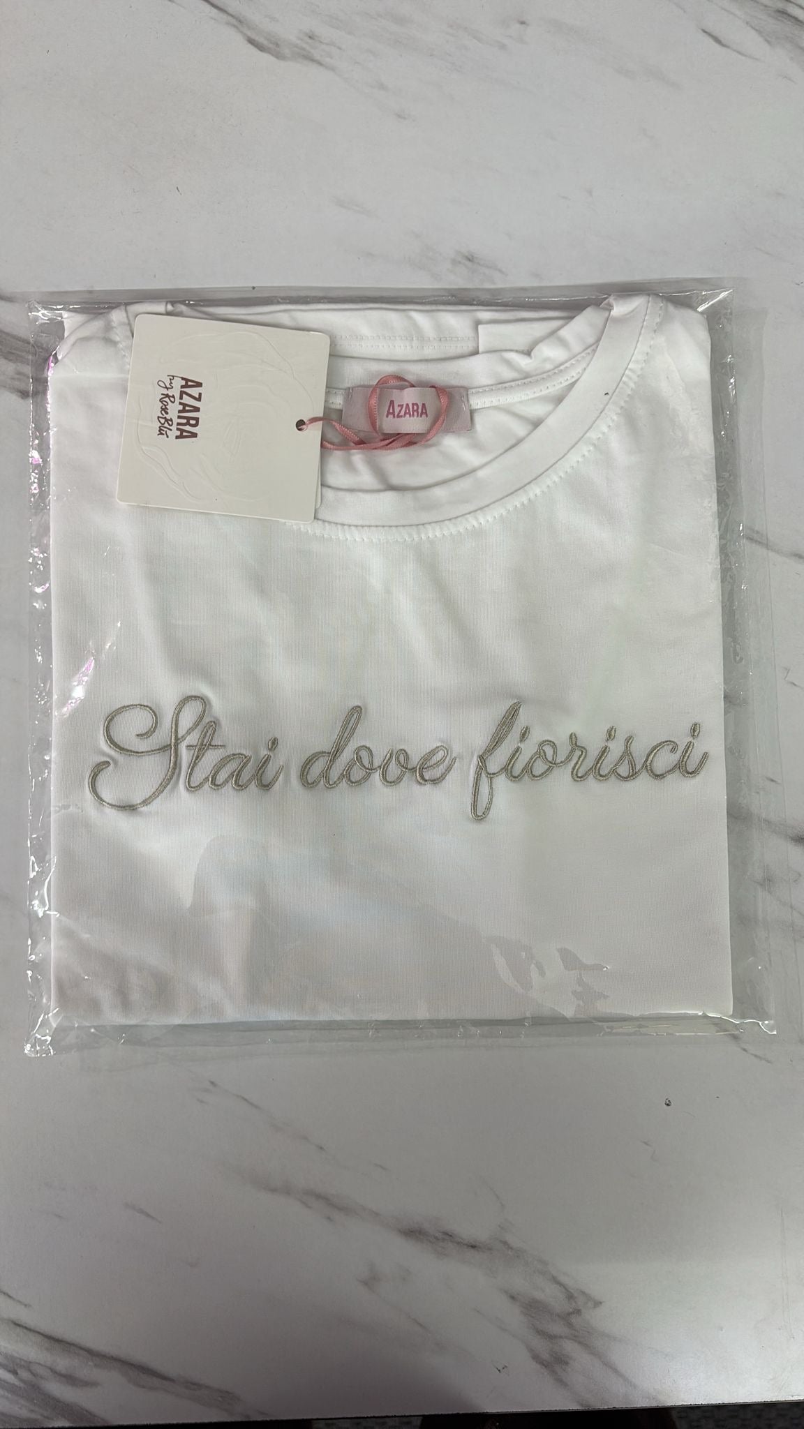 1164892 T-shirt “Stai dove fiorisci”
