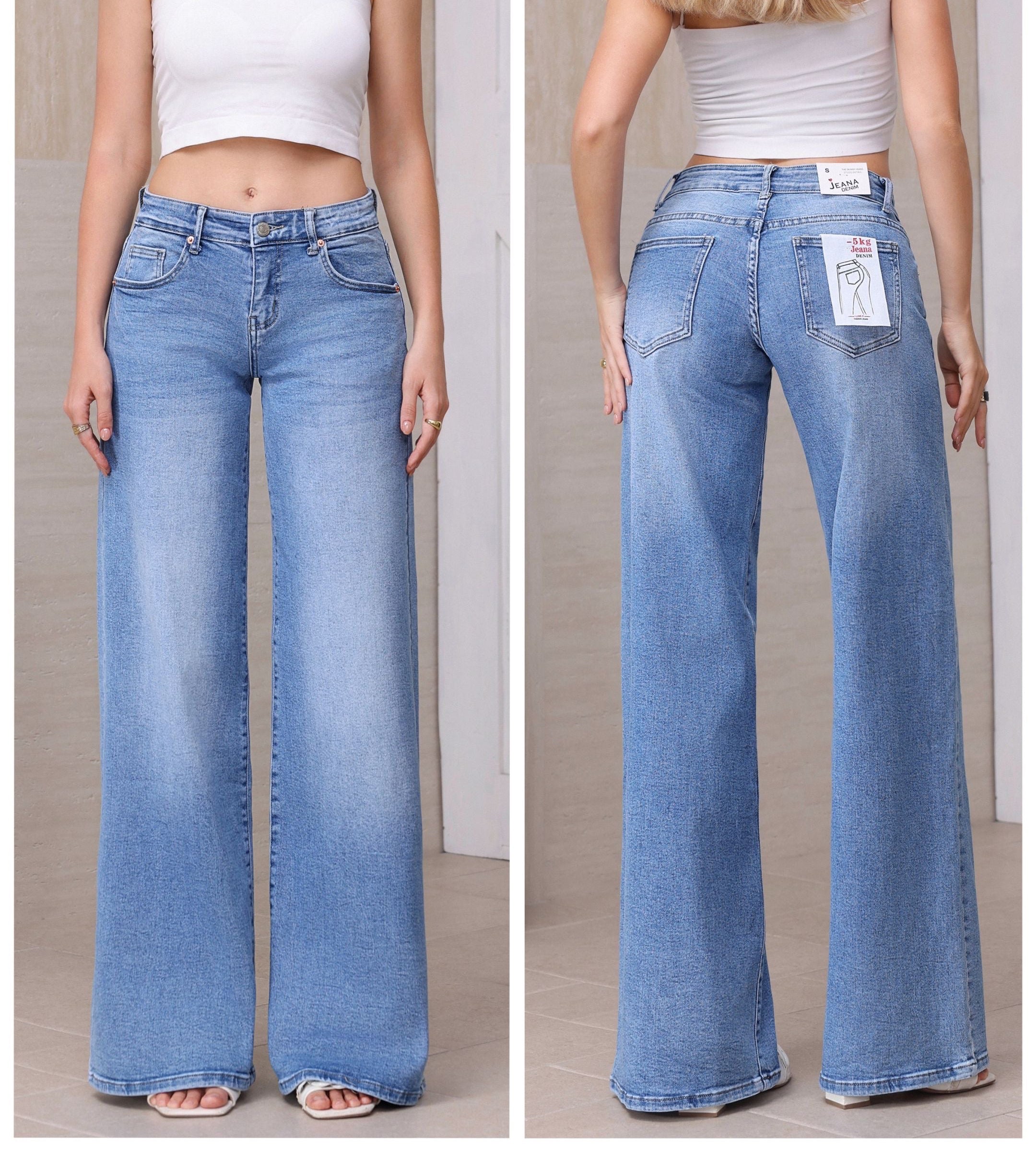 JH9068 Jeans Farfalla