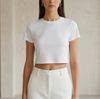 T-shirt basic crop 3074