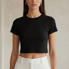 T-shirt basic crop 3074