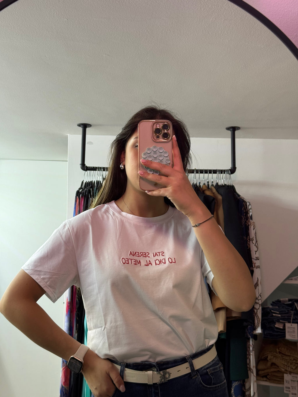 T-shirt “stai serena lo dici al meteo”